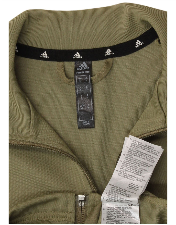 Jachetă de top pentru trening Adidas Aeroready pentru bărbați, poliester kaki mic