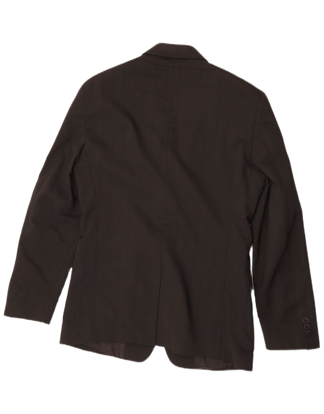 Jachetă Versace pentru bărbați cu 3 nasturi IT 48 Medium Black Pinstripe Classic