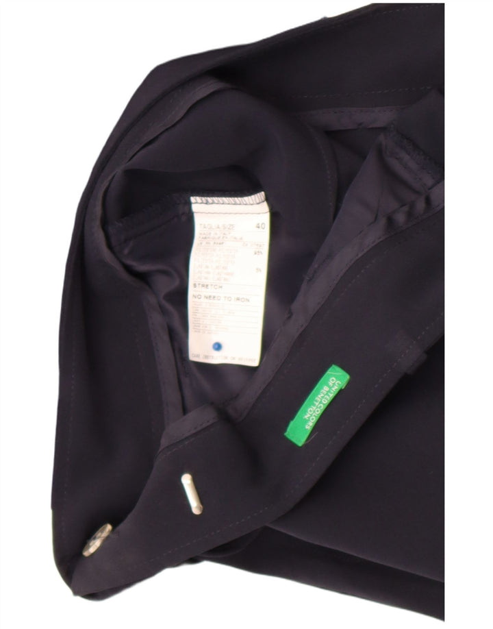 Pantaloni scurți chino Benetton pentru femei IT 40 Small W28 Bleumarin Poliester
