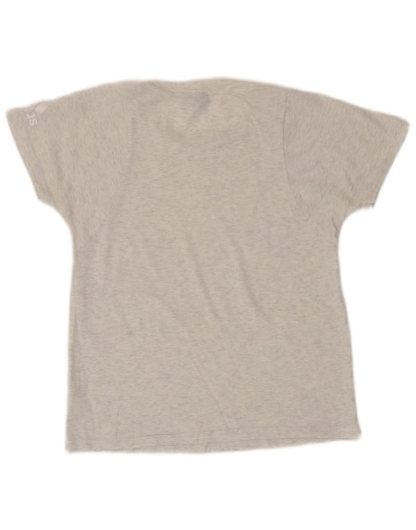 Tricou Adidas pentru femei Top UK 12 Medium Gri Bumbac