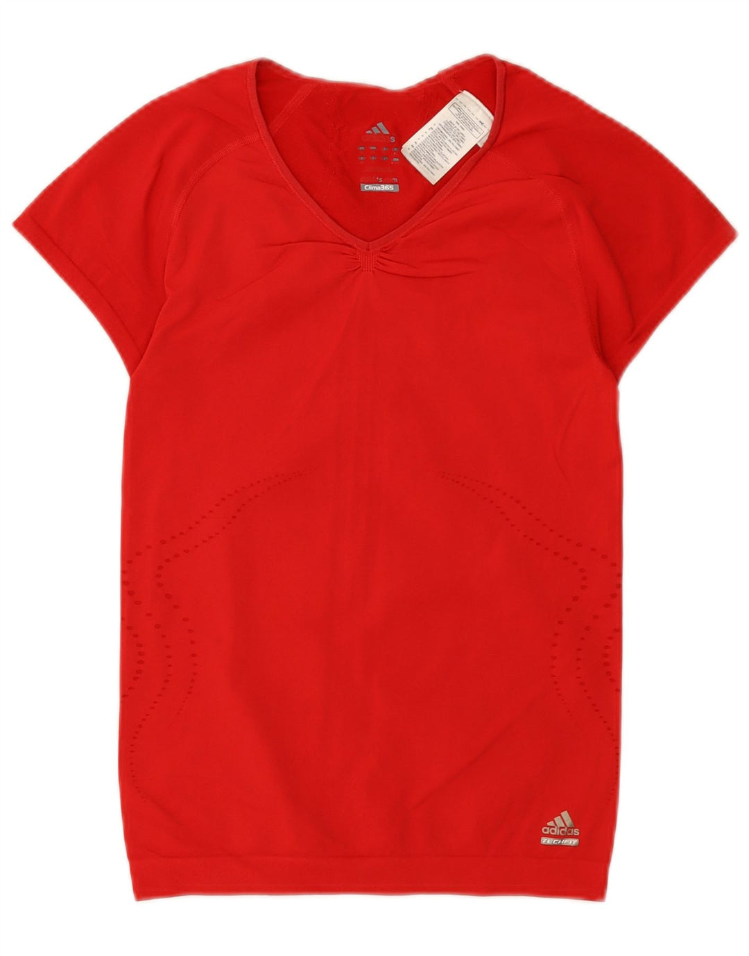 Tricou ADIDAS Clima 365 pentru femei UK 8 Small Red Nylon