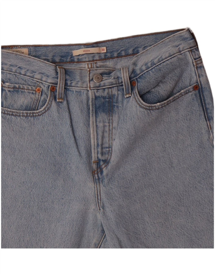 Pantaloni scurți din denim Wedgie LEVI'S W30, bumbac albastru mediu