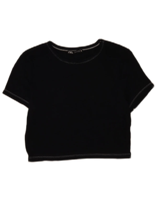 Top tricou pentru femei Zara UK 14 mare bleumarin