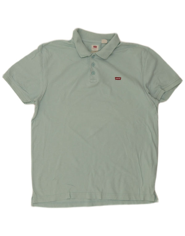 Tricou polo standard pentru bărbați Levi's, bumbac turcoaz mare