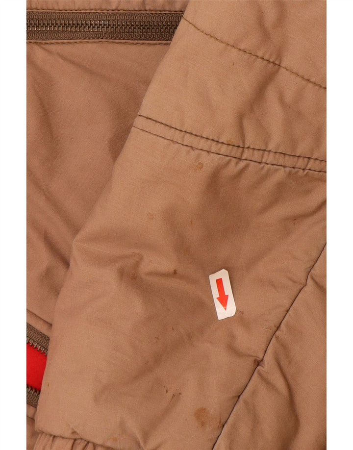 Pierre Cardin Mens Bomber Jacket UK 40 Large Brown Cotton