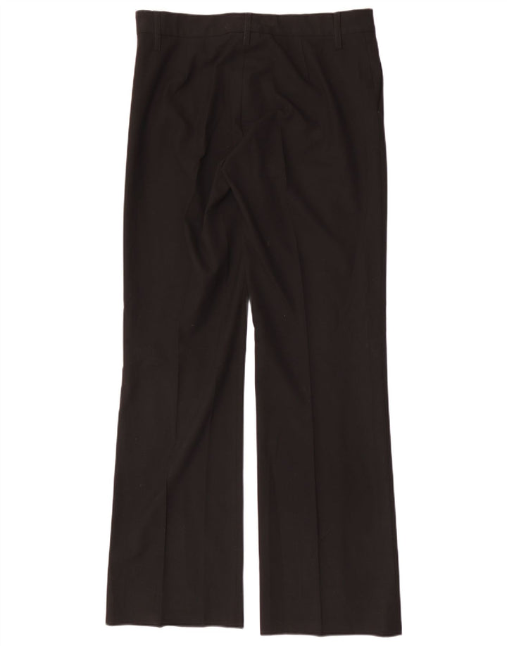 Pantaloni drepti casual pentru femei Zara L32 L33 Poliester negru
