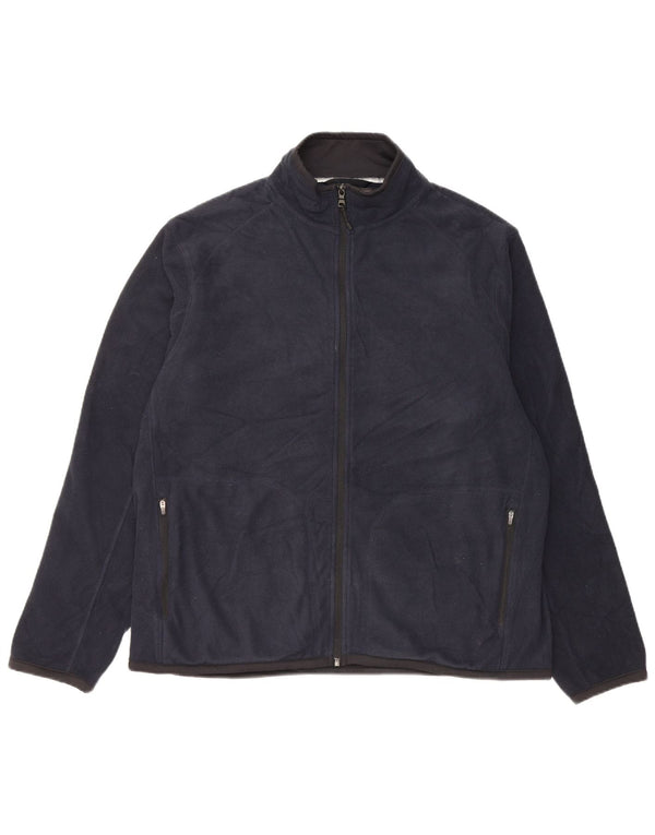 Jachetă fleece pentru bărbați Marks & Spencer UK 42 XL bleumarin poliester