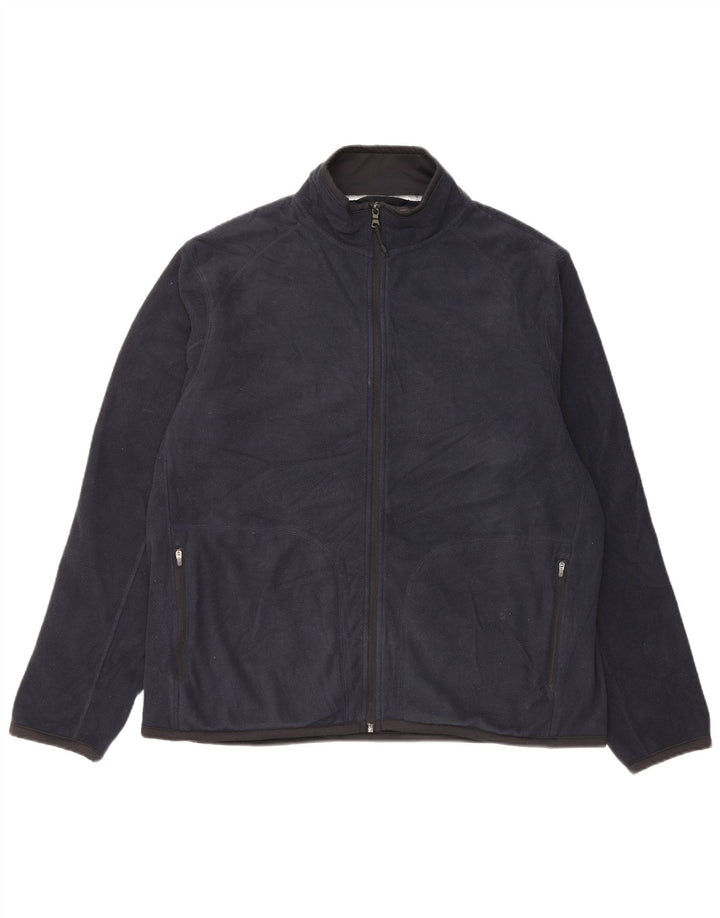 Jachetă fleece pentru bărbați Marks & Spencer UK 42 XL bleumarin poliester