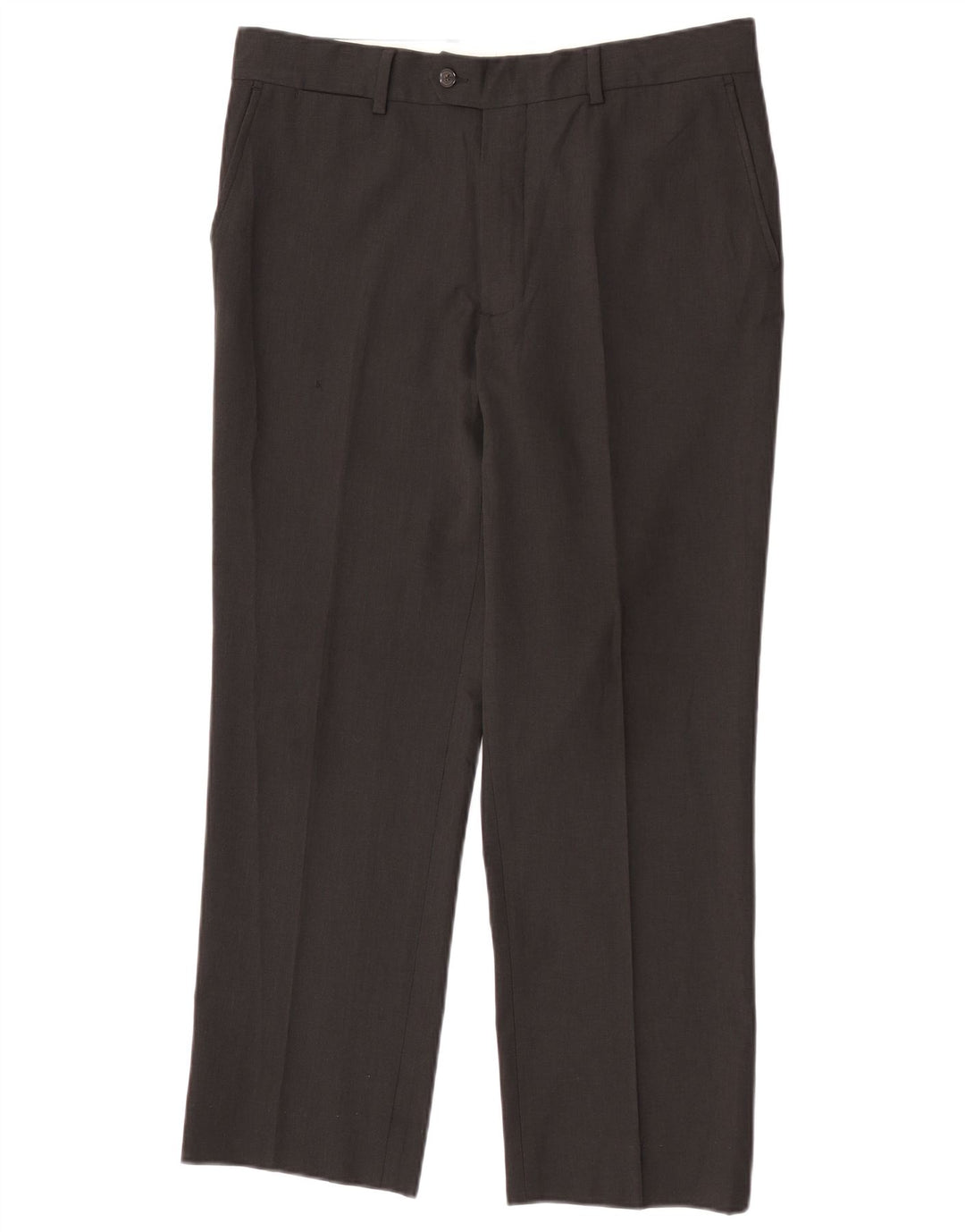 Pantaloni de costum drepți pentru bărbați Zara EU 44 Mari L34 L27 Poliester negru