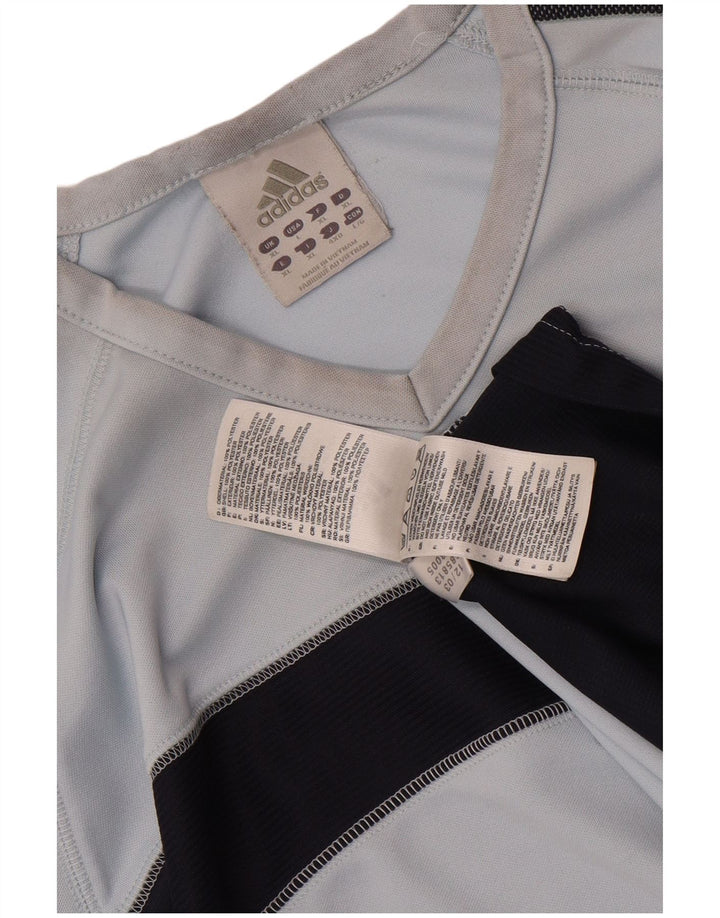 Tricou pentru bărbați Adidas Top XL Albastru Poliester Colorblock