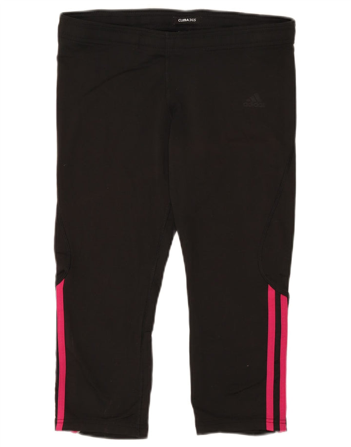 Adidas Womens Clima 365 Capri Leggings UK 14 Medium Black Poliester