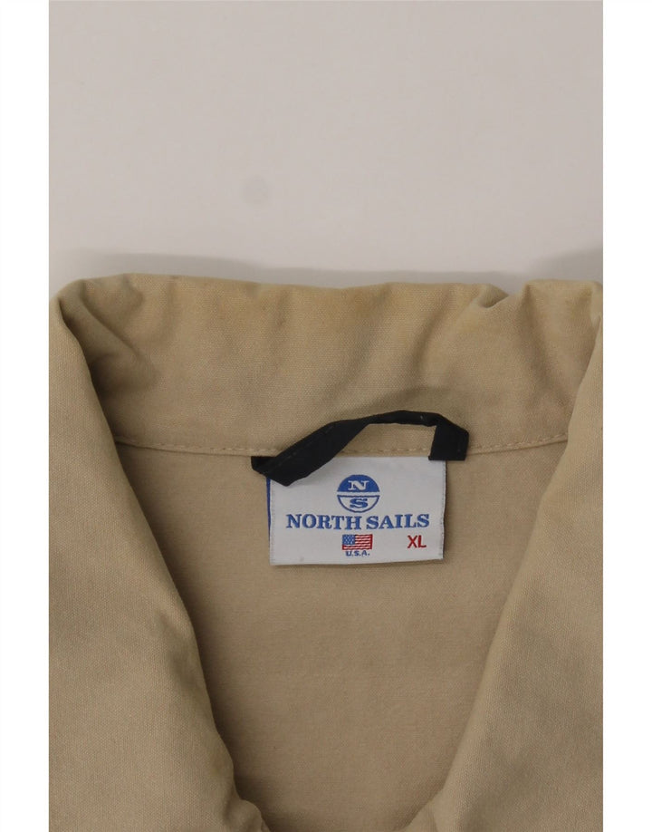 NORTH SAILS Mens Bomber Jacket UK 42 XL Beige Cotton Vintage North Sails and Second-Hand North Sails from Messina Hembry 