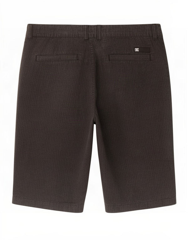 Pantaloni scurți chino DC Bărbați Medium W30 Gri Pinstripe Bumbac