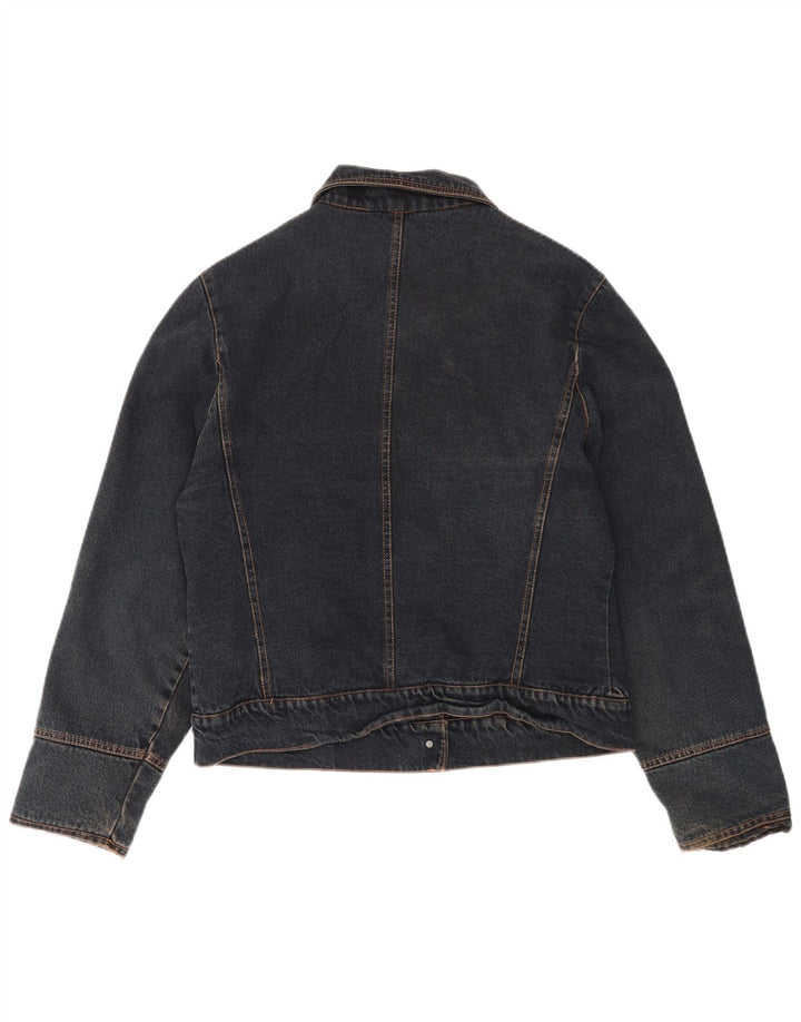 Jachetă de blugi vintage pentru femei UK 16 Large Blue