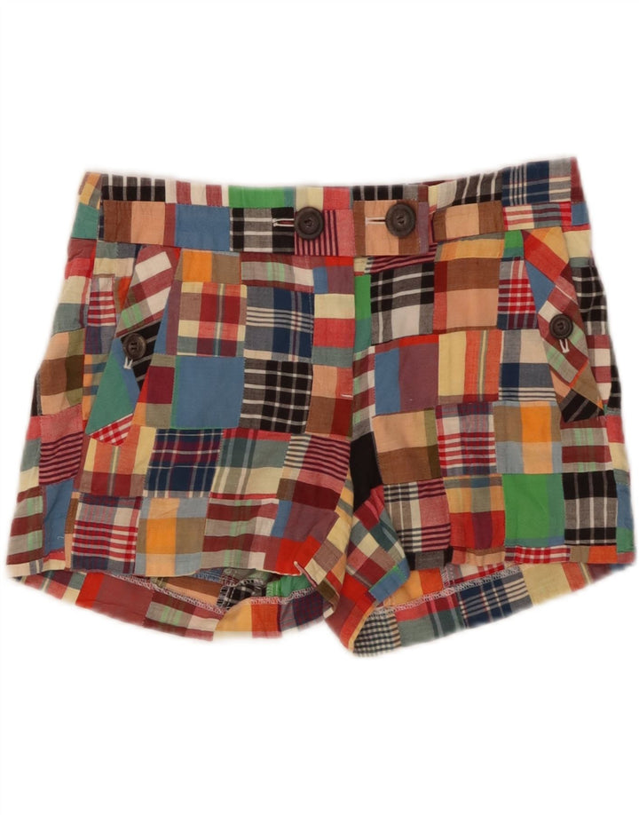 J. CREW Womens City Fit Chino Shorts US 0 XS W30  Multicoloured Patchwork Vintage J. Crew and Second-Hand J. Crew from Messina Hembry 