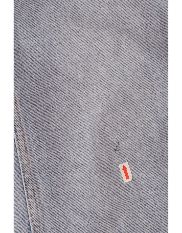 Blugi drepti pentru femei cu talie înaltă Zara EU 34 2XS L24 L27 Albastru Bumbac Classic