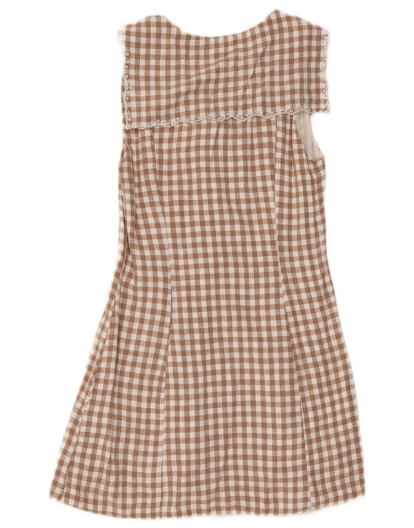 Rochie fără mâneci pentru femei Zara UK 10, maro, viscoză