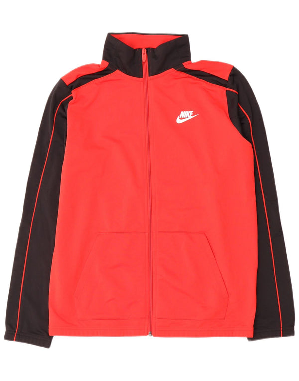 Jachetă de trening pentru băieți Nike 13-14 ani XL poliester color bloc roșu