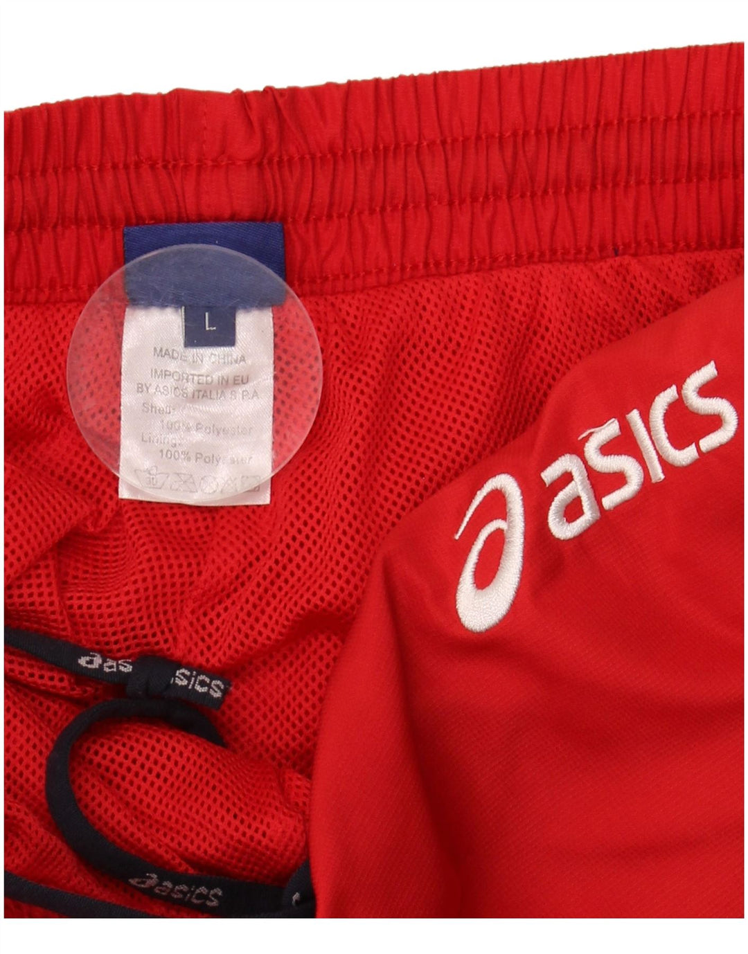Pantaloni de trening ASICS pentru femei UK 14 Poliester roșu mare