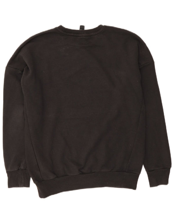 Pulover cu grafic pentru femei Adidas UK 14 Bumbac mediu negru