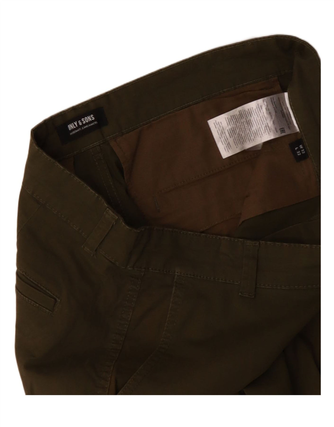 ONLY & SONS Joggeri pentru bărbați Pantaloni cargo W32 L29 Kaki Bumbac