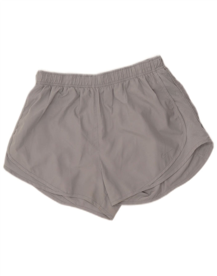 Pantaloni scurti sport NIKE Dri Fit pentru femei UK 14, mari, gri