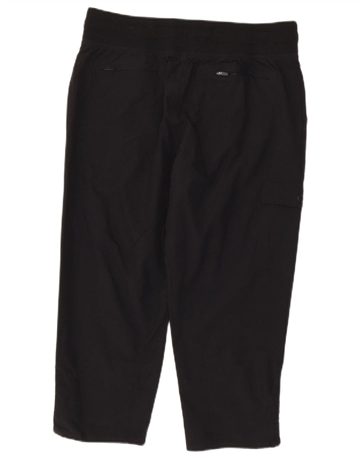 Pantaloni capri drepti cargo pentru femei EDDIE BAUER Mediu L30 L22 Negri