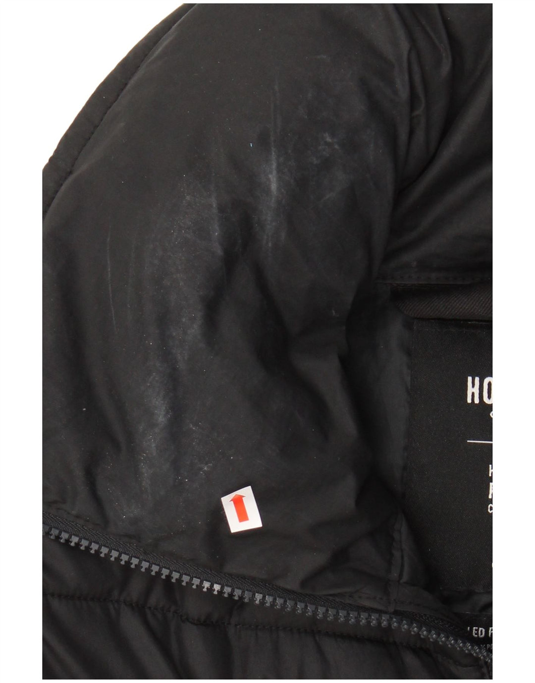 Jachetă căptușită supradimensionată pentru femei HOLLISTER UK 6 XS Poliester negru