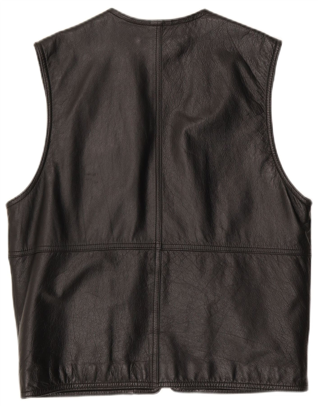 Gilet din piele pentru bărbați Via Cortesa IT 48 Medium Black Leather