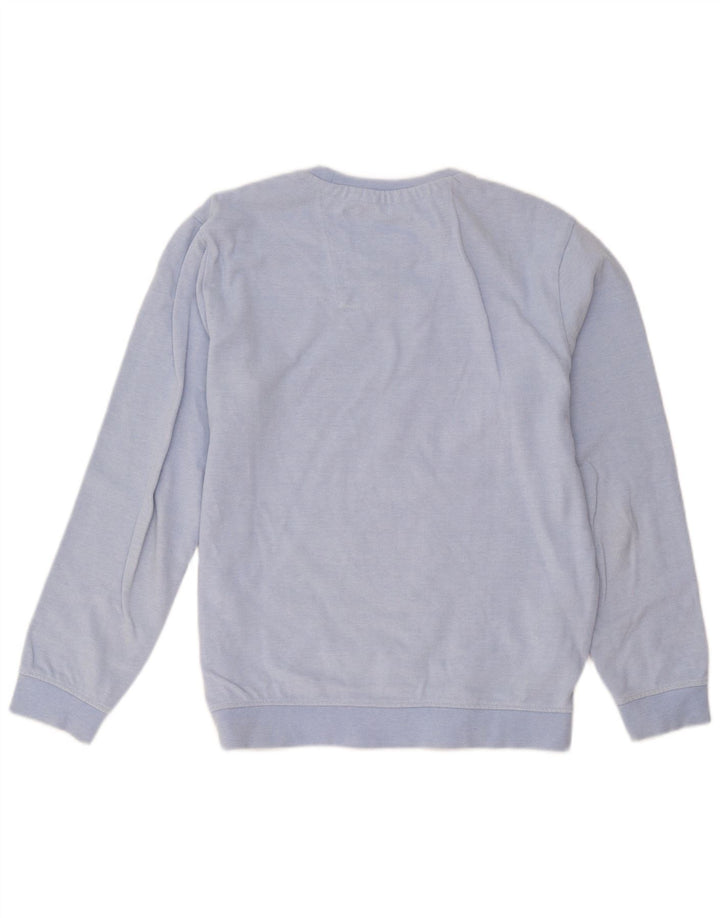 Crew Clothing Hanorac bărbătesc Pulover Medium Blue Bumbac