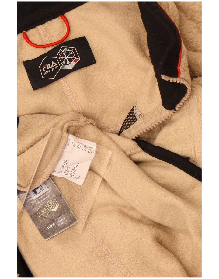 Jachetă pentru bărbați Fila Fleece UK 36, Bej, Poliester Colorblock