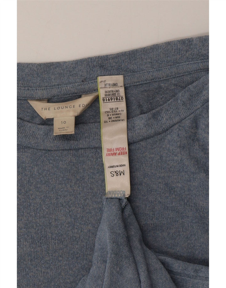 MARKS & SPENCER Pulover supradimensionat pentru femei cu gât de barcă UK 10 Small Blue