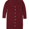 Pulover cardigan cu paragate Massimo Dutti pentru femei UK 14 Burgundy mediu