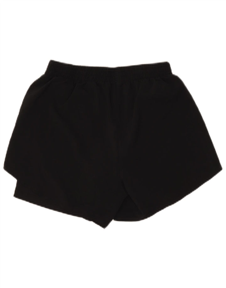 Pantaloni scurți sport pentru femei Adidas, cu ajustare normală, UK 8/10, poliester negru mic