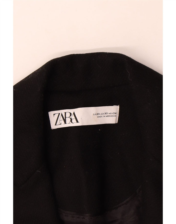 Pardesiu pentru femei Zara UK 6 XS poliester negru