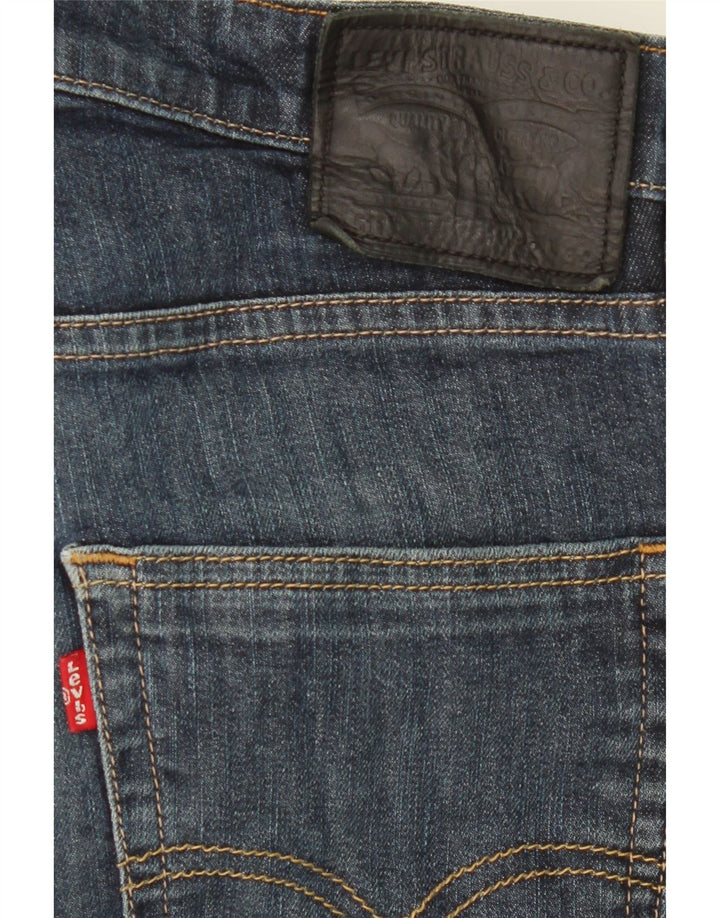 LEVI'S Mens 511 Cropped Slim Jeans W32 L25 Navy Blue Cotton Vintage Levi's and Second-Hand Levi's from Messina Hembry 