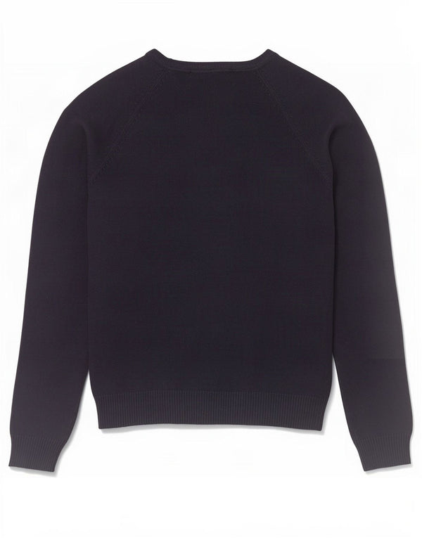 Pulover cu decolteu în V Zara pentru femei UK 12 Medium Bleumarin