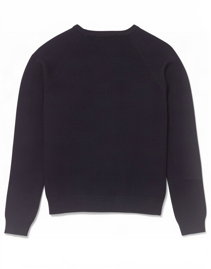 Pulover cu decolteu în V Zara pentru femei UK 12 Medium Bleumarin