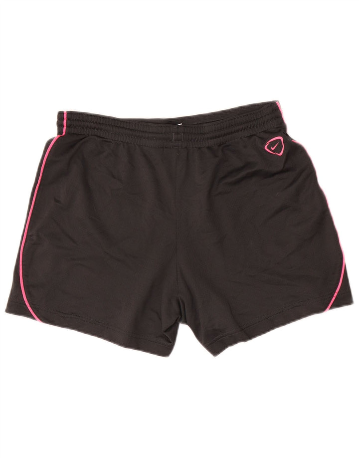 Pantaloni scurți sport Nike Dri Fit pentru femei UK 10 Small Gri Poliester