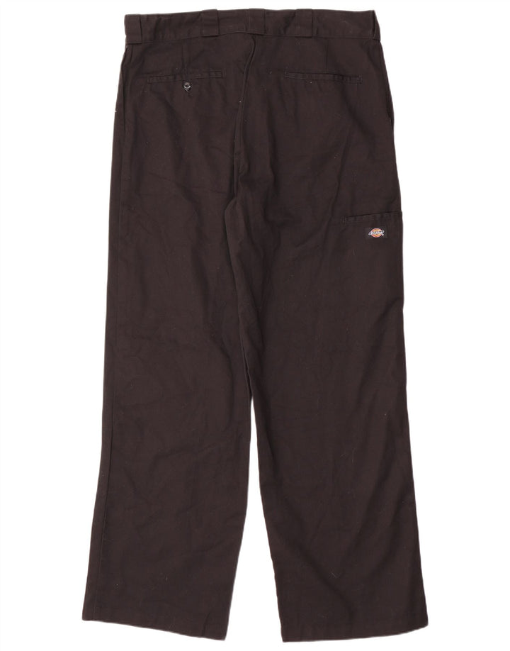 Pantaloni cargo largi pentru bărbați Dickies W36 L32 poliester negru