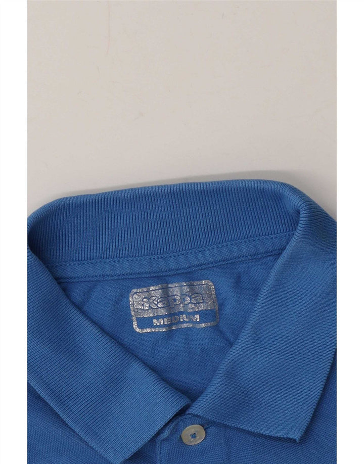 Kappa tricou polo cu mânecă scurtă pentru bărbați, albastru mediu