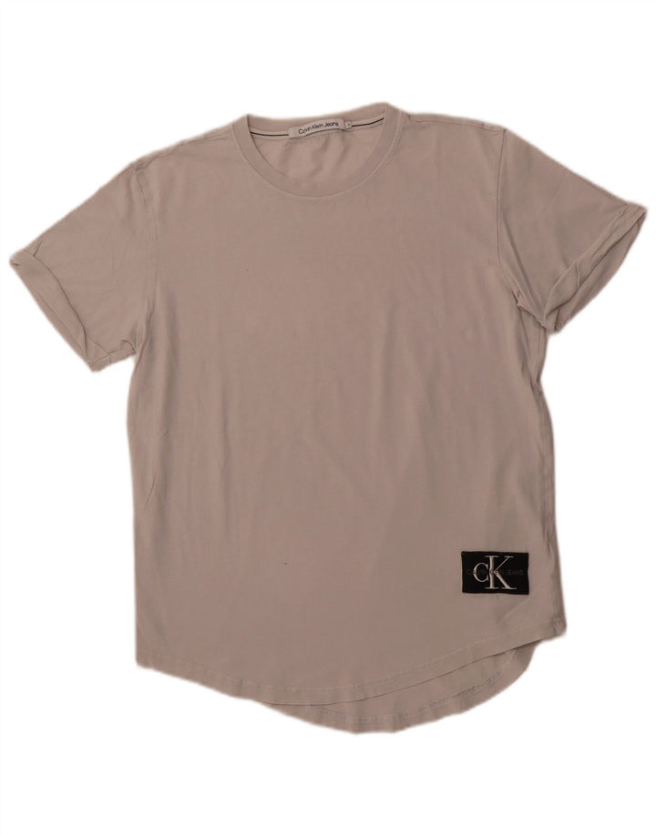 CALVIN KLEIN JEANS Tricou grafic pentru bărbați Top Bumbac alb mediu