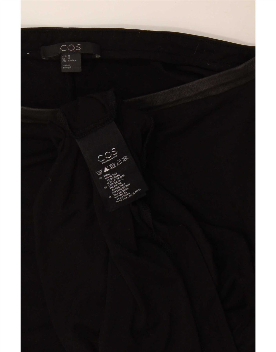 Bluză supradimensionată pentru femei Cos UK 14 Medium Black Viscose