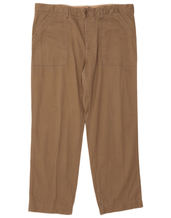 Pantaloni casual drepti pentru bărbați Avirex L40 L31 bumbac bej