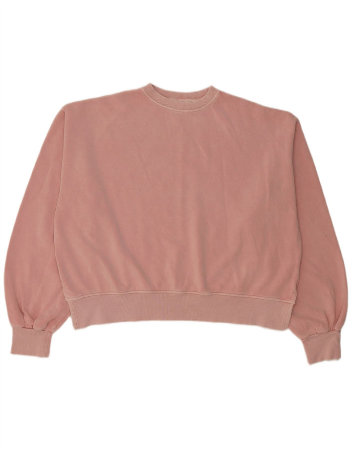 Pulover pentru femei Crop Oversized Reebok UK 14 Bumbac roz mediu