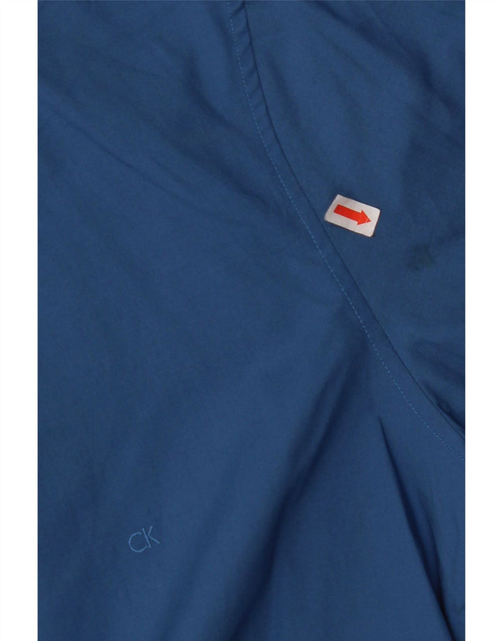 Cămașă pentru bărbați CALVIN KLEIN Slim Fit Mărimea 38 15 Bumbac albastru mediu