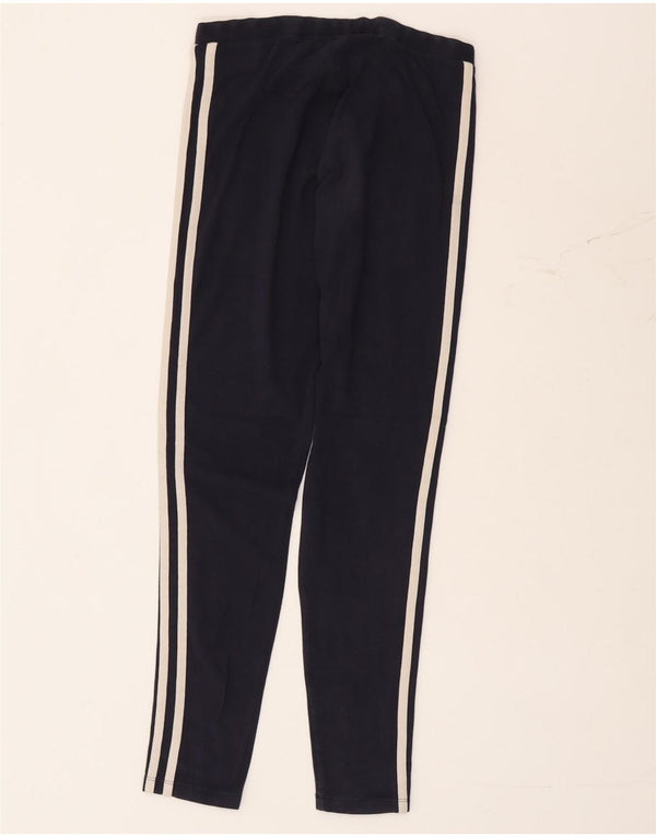 Leggings pentru femei Adidas UK 8 mici, albastru, bumbac