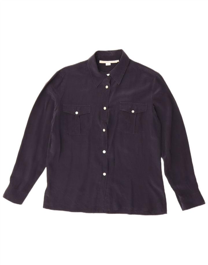 Bluză cămașă pentru femei i Blues IT 44 Medium Bleumarin Mătase