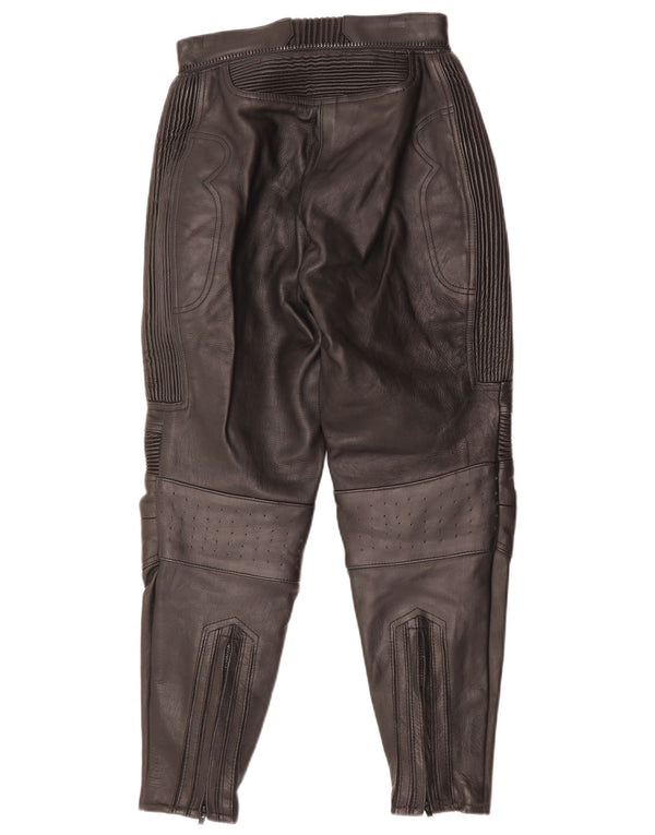 Pantaloni Moto Racer din piele pentru femei LOUIS EU 36 Small W28 L27 Piele neagră