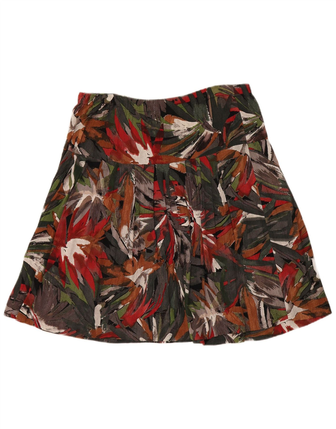 Fusta A-Line pentru Damă Vintage Model Abstrac W34 Mare Multicoloră